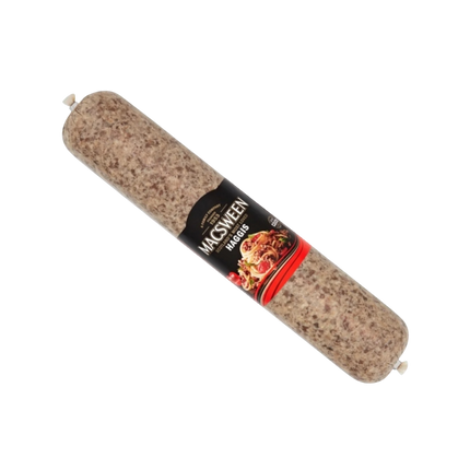 Macsween catering haggis stick sliced for professional catering