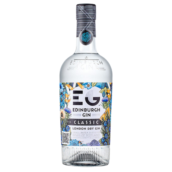 Scottish craft gin bottles with tonic and botanicals