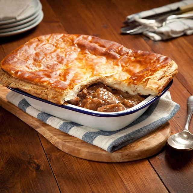Malcolm Allan traditional Scottish steak pie with golden pastry