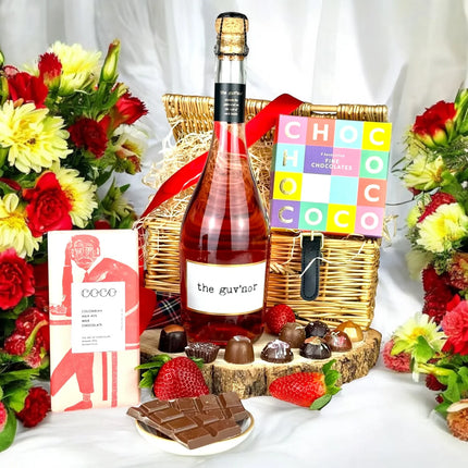 Luxury Scottish food and drink hamper with cheese, haggis, shortbread, and whisky