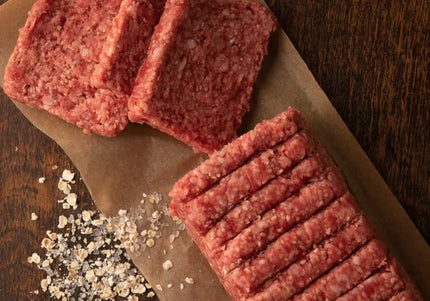 Traditional Scottish square sausage (Lorne sausage) in breakfast roll