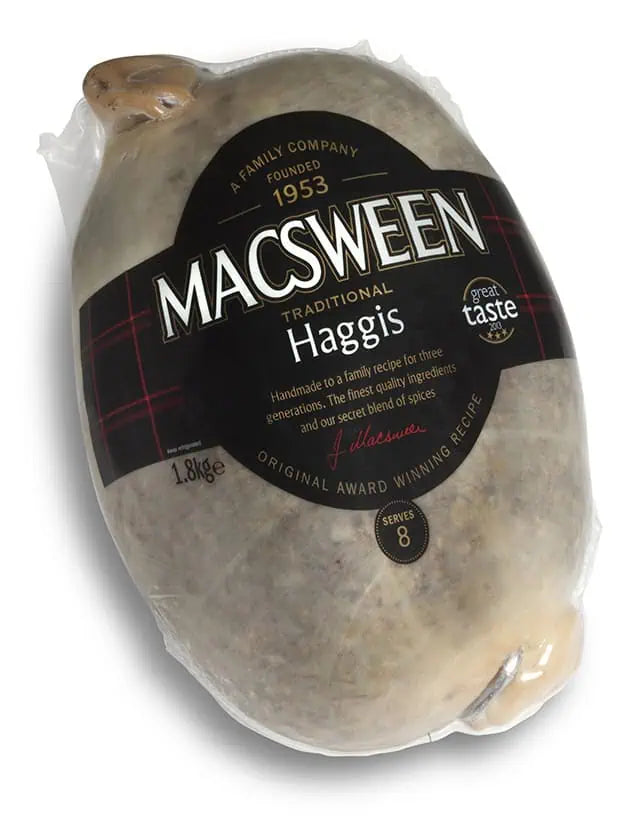 St Andrew’s Day traditional Scottish haggis with Scottish flag