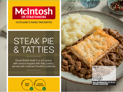 Mcintosh Steak Pie & Tatties 310g Mcintosh