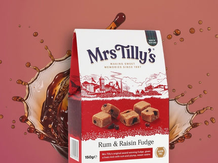Rum & Raisin Scottiah Fudge Gift Box 150g