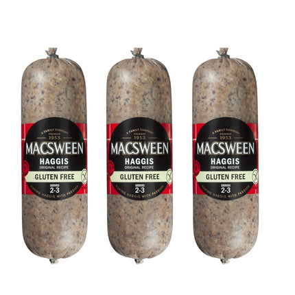 3x Macsween Gluten Free Haggis – 200g (Serves 1–2)