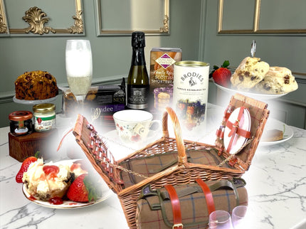 Afternoon Tea Treat Hamper With Prosecco - Scottish Hampers