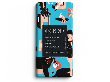 Isle of Skye Sea Salt Dark Mini Chocolate Bar (Pack of 24) - Scottish Hampers