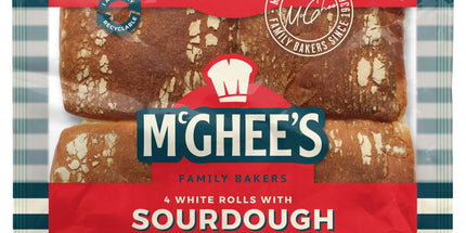 McGhee's White Rolls with Sourdough x4