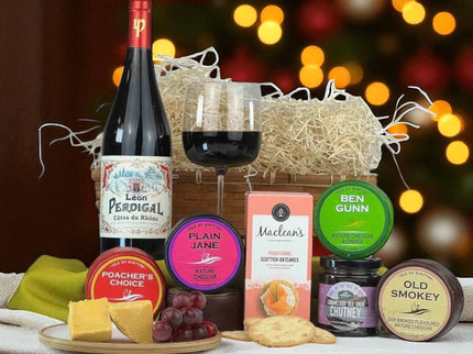 Scottish Cheese and Wine Christmas Hamper - Scottish Hampers