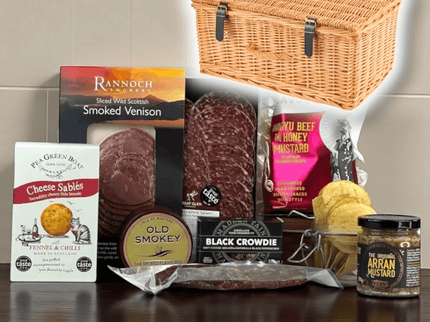 Smoked Wild Venison & Cheese Highland Feast Hamper - Scottish Hampers