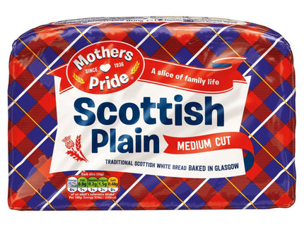 Mothers Pride Scottish Plain Medium Cut Bread 800g