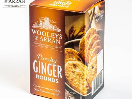 Ginger Rounds Biscuits Wooleys of Arran - Scottish Store & Deli
