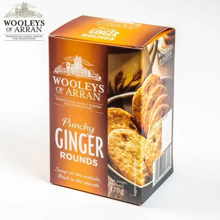 Ginger Rounds Biscuits Wooleys of Arran - Scottish Store & Deli