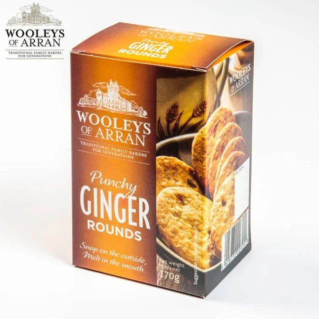 Ginger Rounds Biscuits Wooleys of Arran - Scottish Store & Deli