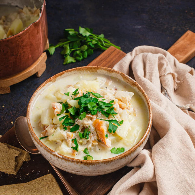 Cullen Skink Cream of Smoked Haddock Soup 400g - Scottish Store & Deli