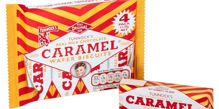 Tunnocks Milk Chocolate Caramel Wafer Biscuits Multipack, 4x125g