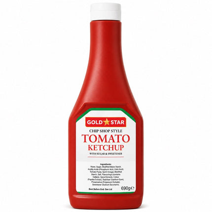 Gold Star Chip Shop Tomato Ketchup  Sauce 670g