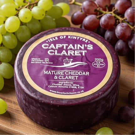 Captain's Claret Mature Cheddar Isle Of Kintyre - Scottish Hampers
