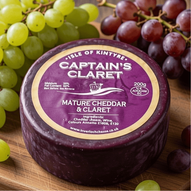 Captain's Claret Mature Cheddar Isle Of Kintyre - Scottish Hampers