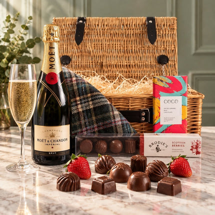Moët Champagne & Chocolatier Luxury Gift Hamper - Scottish Store & Deli