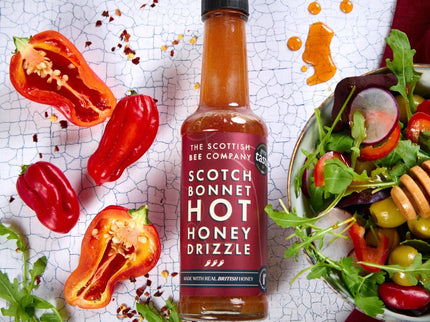 Festive Scotch Bonnet Hot Honey Drizzle - Spicy Hot Honey - Scottish Hampers