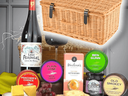 Cheese and Wine Hamper - Scottish Hampers