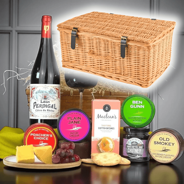 Cheese and Wine Hamper - Scottish Hampers