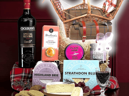 Port & Luxury Cheese Selection - Scottish Hampers