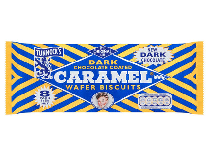 Tunnock's Dark Chocolate Coated Caramel Wafer Biscuits