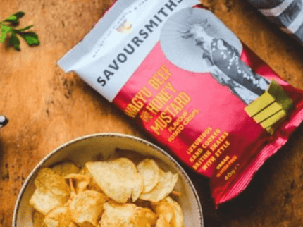 Wagyu Beef + Honey Mustard Potato Crisps Savoursmiths - Scottish Store & Deli