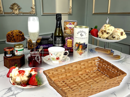 Afternoon Tea Treat Hamper With Prosecco - Scottish Hampers