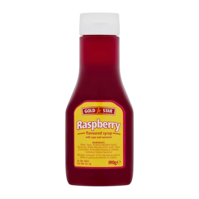 Gold Star Raspberry Flavoured Syrup 190g