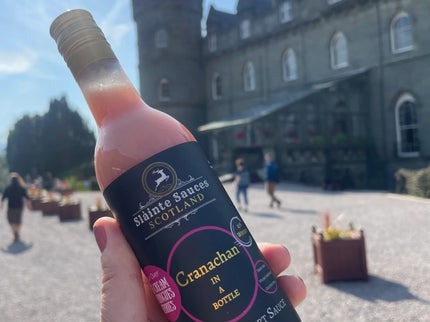 Canachan in a Bottle' – Scottish Whisky & Raspberry Sauce - Scottish Hampers