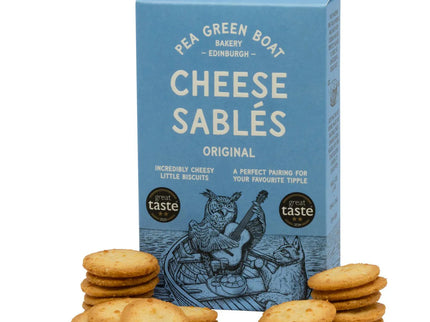 Cheese Sablés pea Green Boat - Scottish Hampers