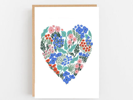 Blue Flower Heart - Scottish Hampers