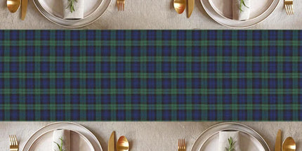 Black Watch Tartan Paper Table Runner - 4m