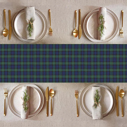 Black Watch Tartan Paper Table Runner - 4m