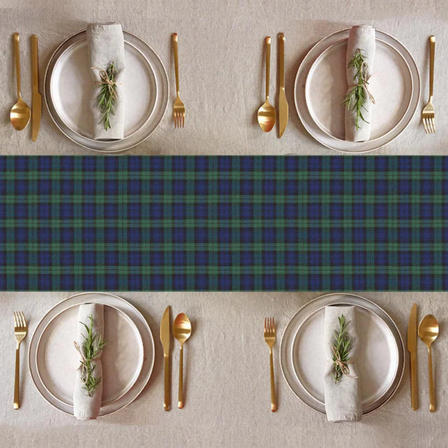 Black Watch Tartan Paper Table Runner - 4m