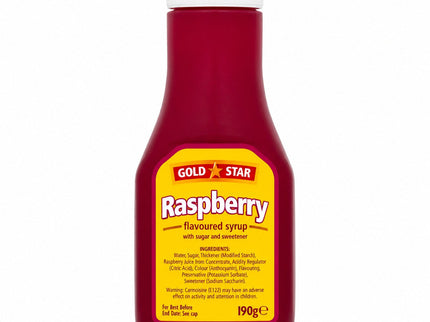 Gold Star Raspberry Flavoured Syrup 190g