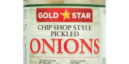 Gold Star Chip Shop Style Pickled Onions 500g