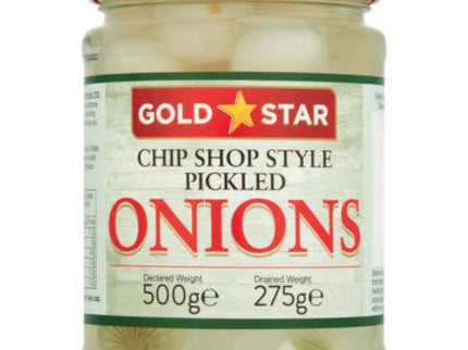 Gold Star Chip Shop Style Pickled Onions 500g