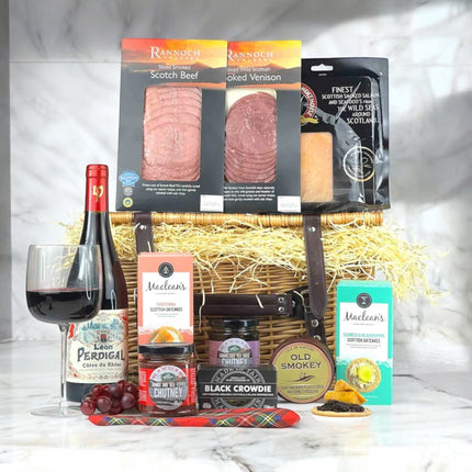 Scottish Feast with Red Wine