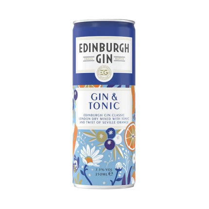 Edinburgh Gin With Tonic Can 250ml