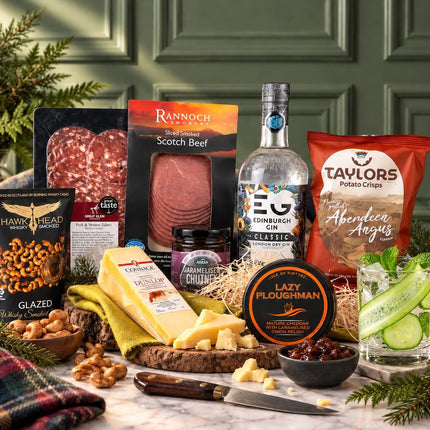 Edinburgh Gin and Snack Gift Hamper - Scottish Store & Deli