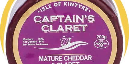 Isle Of Kintyre Captain's Claret Mature Cheddar 200g