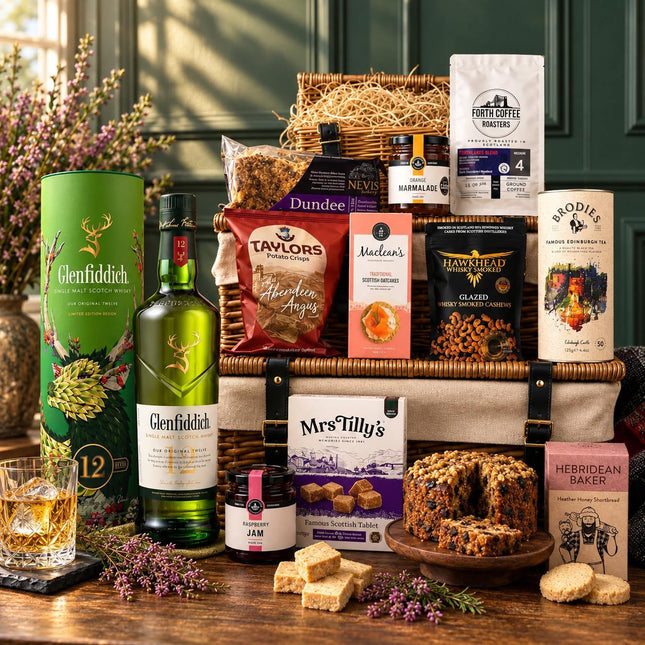 Glenfiddich 12 Year Old Whisky & Scottish Luxury Hamper - Scottish Store & Deli