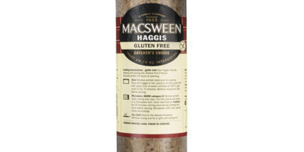 Macsween Gluten Free Haggis 1.36kg – serves 5–6, certified by Coeliac UK, available to buy online from Buy Haggis