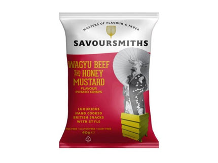 Wagyu Beef + Honey Mustard Potato Crisps Savoursmiths 50g