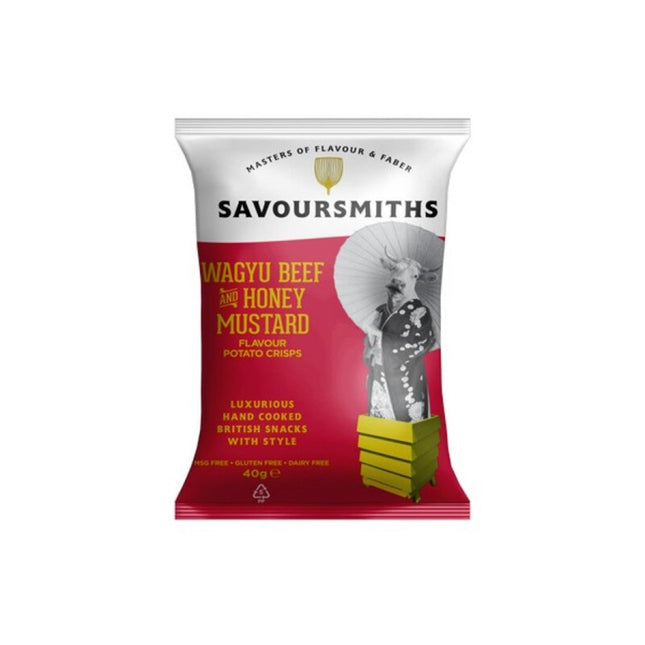 Wagyu Beef + Honey Mustard Potato Crisps Savoursmiths 50g
