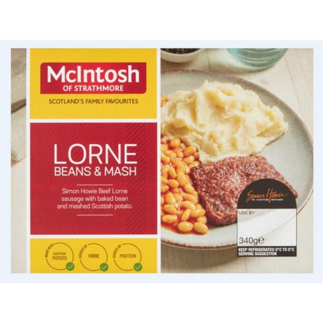 Mcintosh Lorne Sausage Beans & Mash Mcintosh 340g